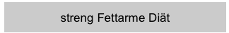 streng Fettarme Diät