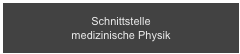 Schnittstelle 
medizinische Physik    