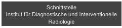 Schnittstelle 
Institut für Diagnostische und Interventionelle Radiologie