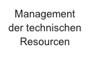 Management der technischen Resourcen